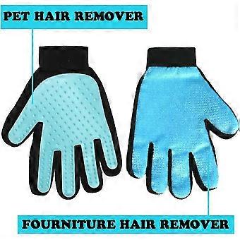 katt og hund grooming hansker - møblerte hansker - små mellomstore store katter og hunder med kort eller langt hår
