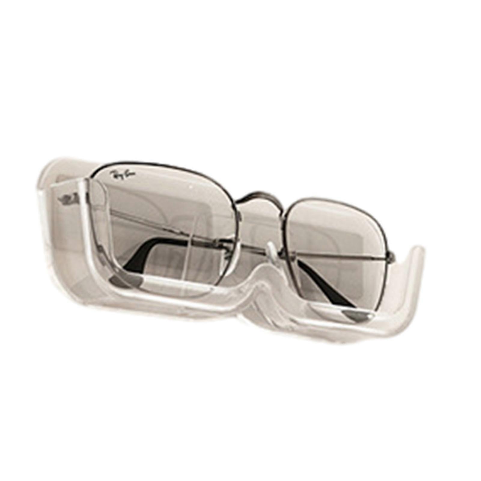 PS Material Glasses Storage Rack Non-drilling Hangable Glasses Shelf for Bedroom