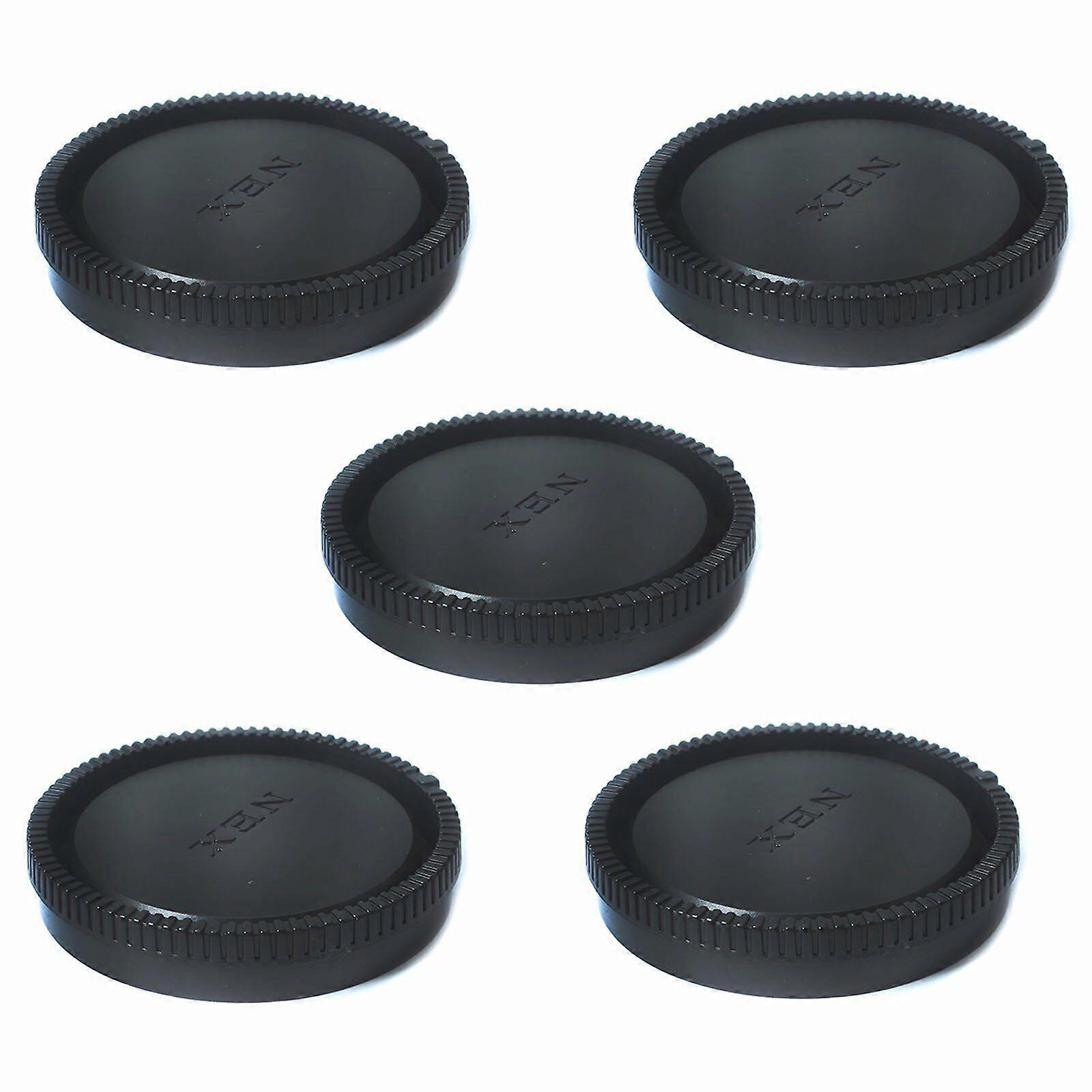 5 Stück hinterer Objektivdeckel Abdeckung Schutz für Sony E-Mount NEX NEX-5 NEX-3 5R a5000