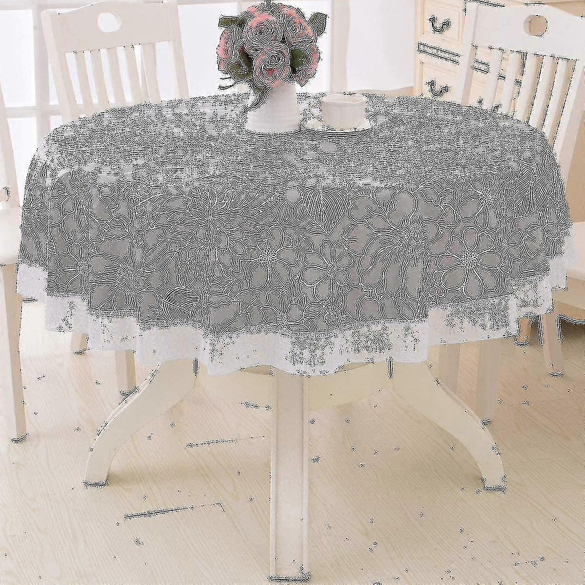 Rund vinyl oliedug blonder dug pvc tørres af