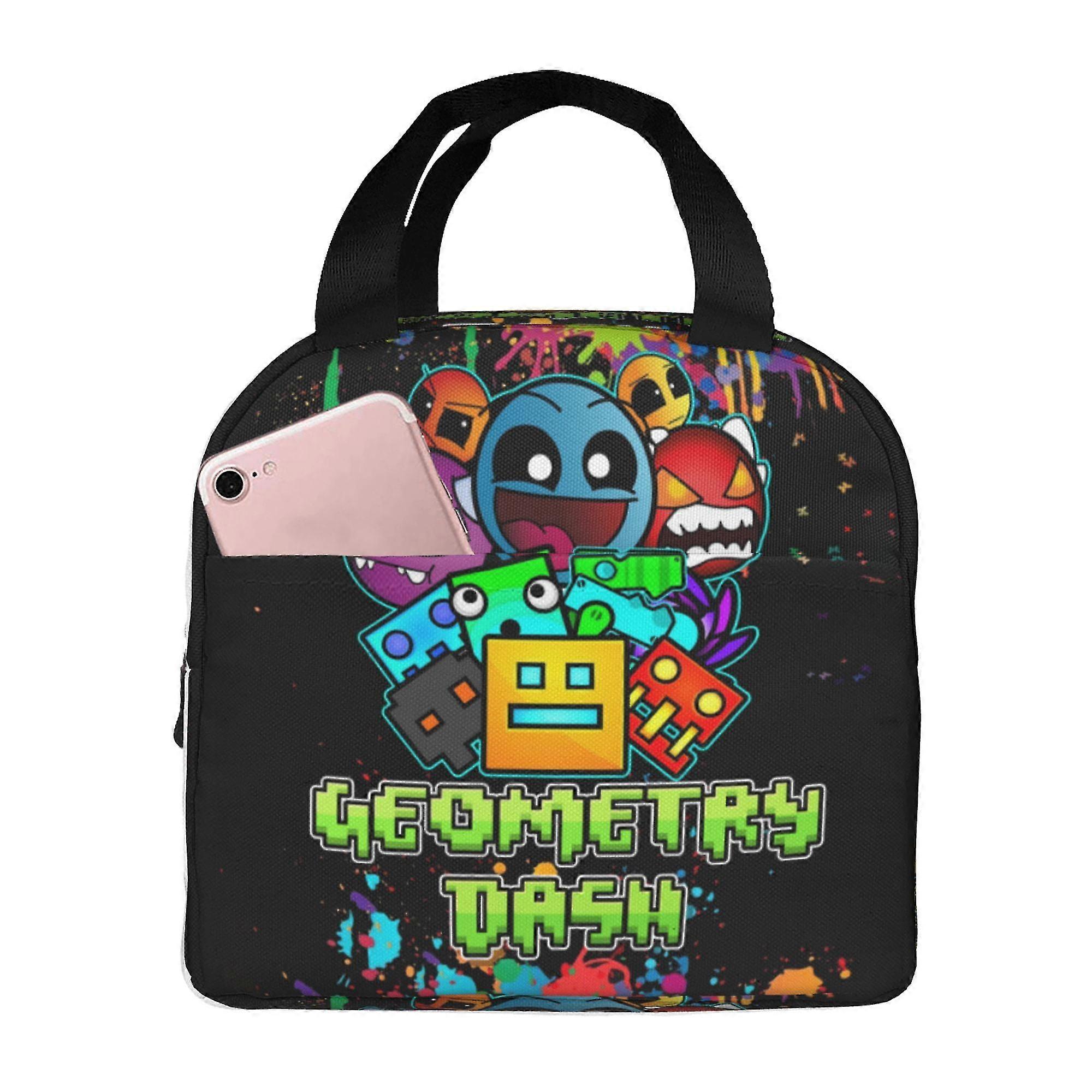 Ometry Dash Lunch Bag Lunch Bag Tote Bag Insulated Lunch Box Picnic Beach Ing -cnbv390