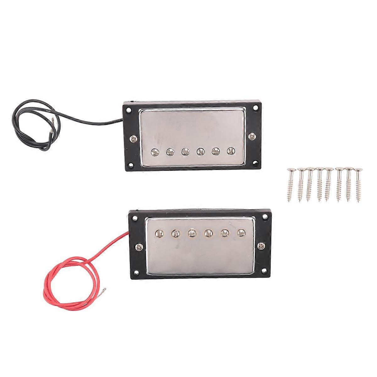 Humbucker Dubbelspolade Pickuper Hals och Stall Kompatibel med LP Style Elgitarr för Gitarr P