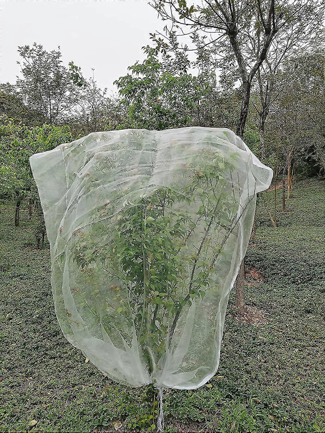 2 Pack Fruit Tree Netting 1m*1.5m, Fine Mesh Insect Netting With Drawstring (d-583-a)