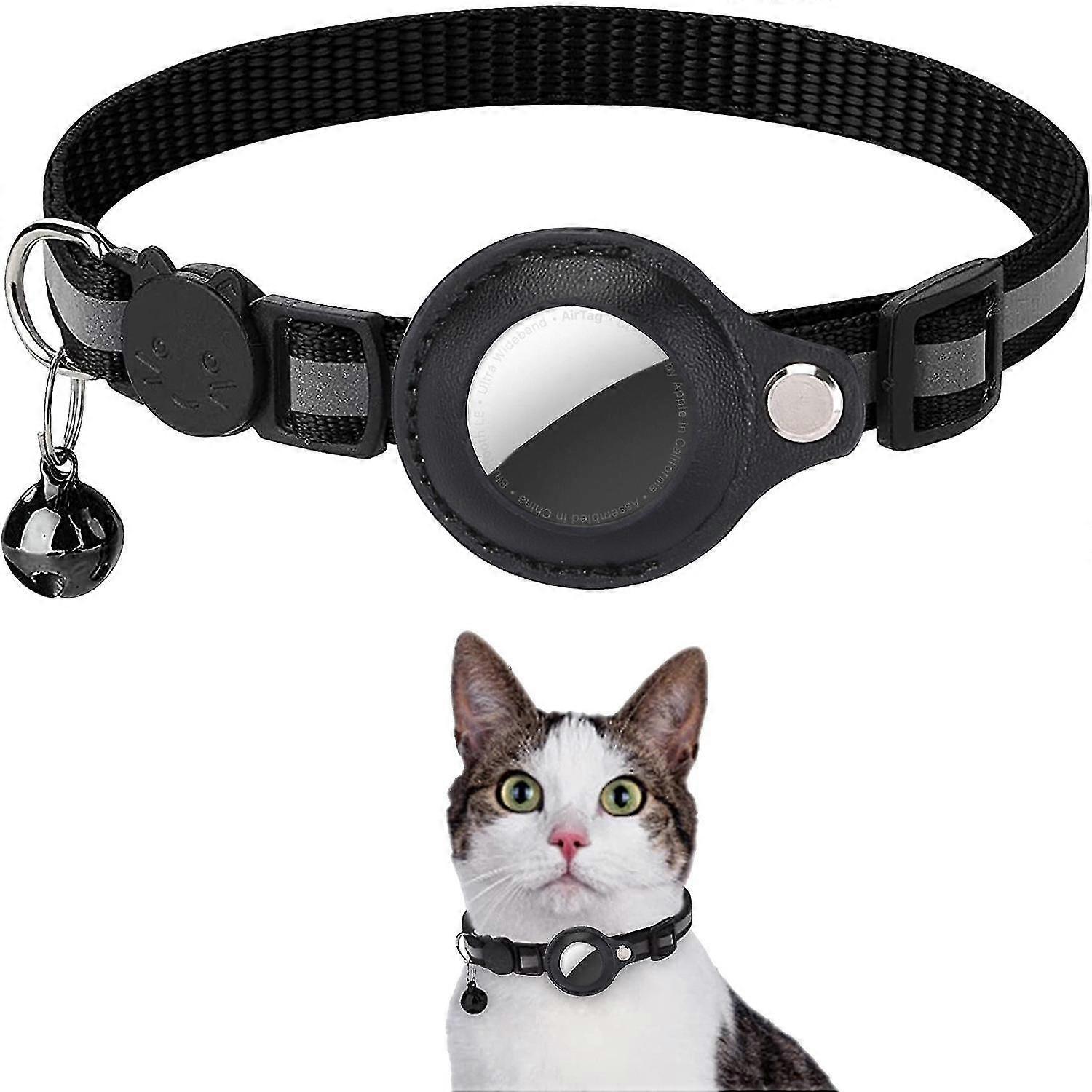 Reflective Cat Collar, Integrated GPS Cat Collar with Bell
