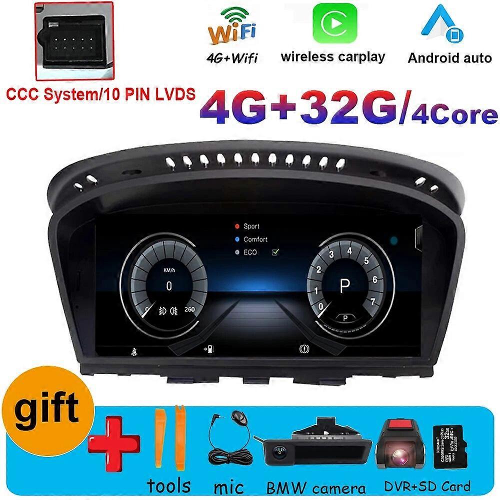 For BMW E60 E61 E63 E64 E90 E91 E92 CCC CIC System Radio Stereo Multimedia Car Player GPS Navigation DVD NO 2DIN Carplay Android