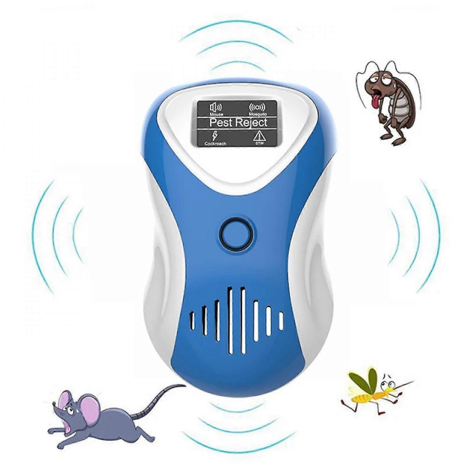 New 2024 Powerful Mouse Repellent - With Lcd Display - Indoor And Outdoor - Electronic Ultrasonic Pest Repellent - Electromagnetic Wave Pest Repellent