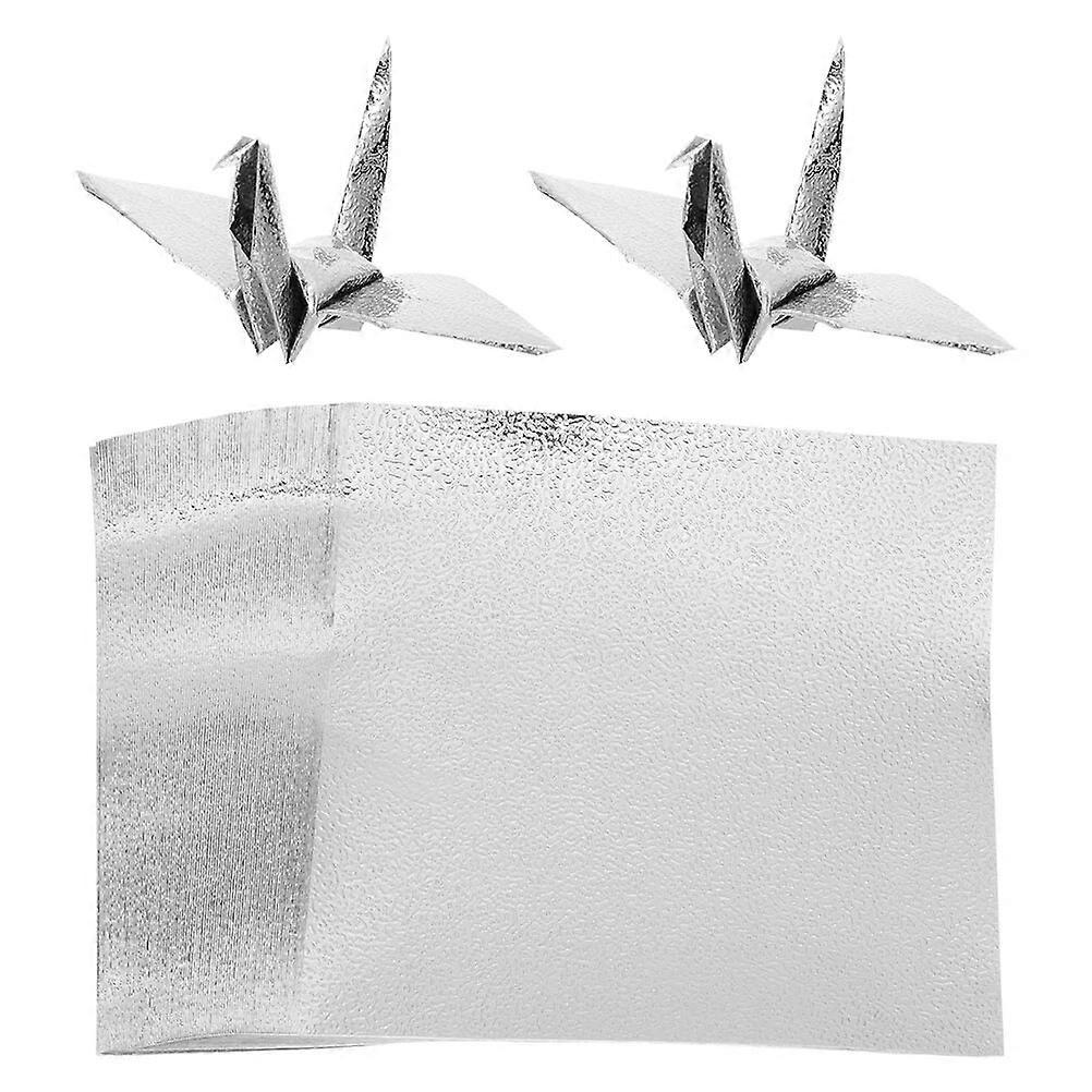 100 Sheets Single-sided Pearlescent Origami Color Paper Gold Glitter Jam Child Cardstock Flash