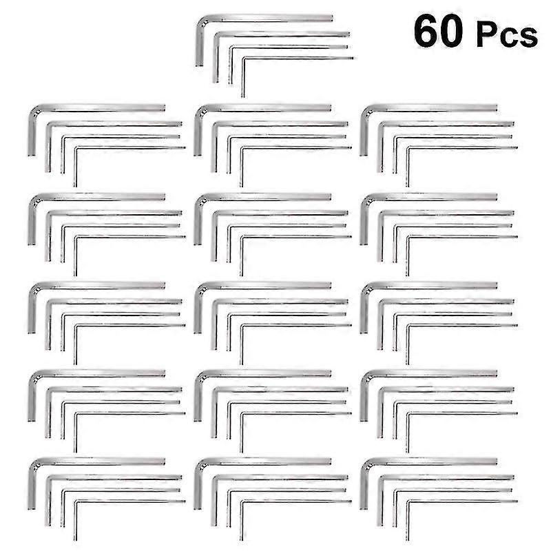 60pcs Internal Hexagonal Wrench Allen Wrench Hex Key Tool Set 3d Printer Accessories