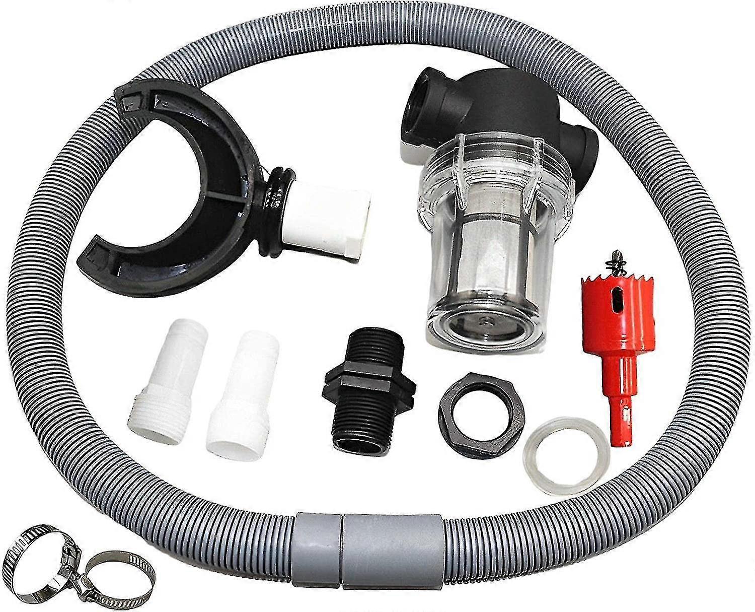 Losoo Rain Collector Rain Butt Connection Downpipe With Strainer Rain Water Collector