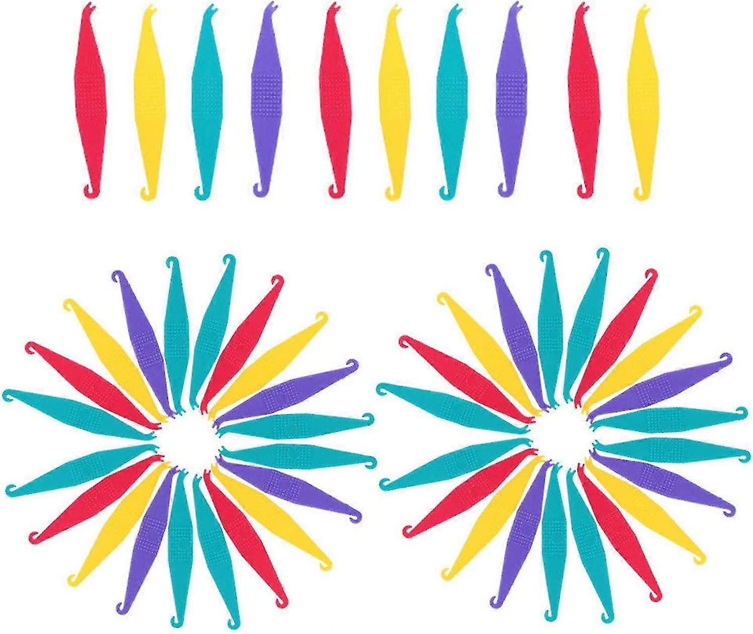 50pcs Heilwiy Orthodontic Elastic Placer Braces Elastic Band Placer Plastic Orthodontic Gift