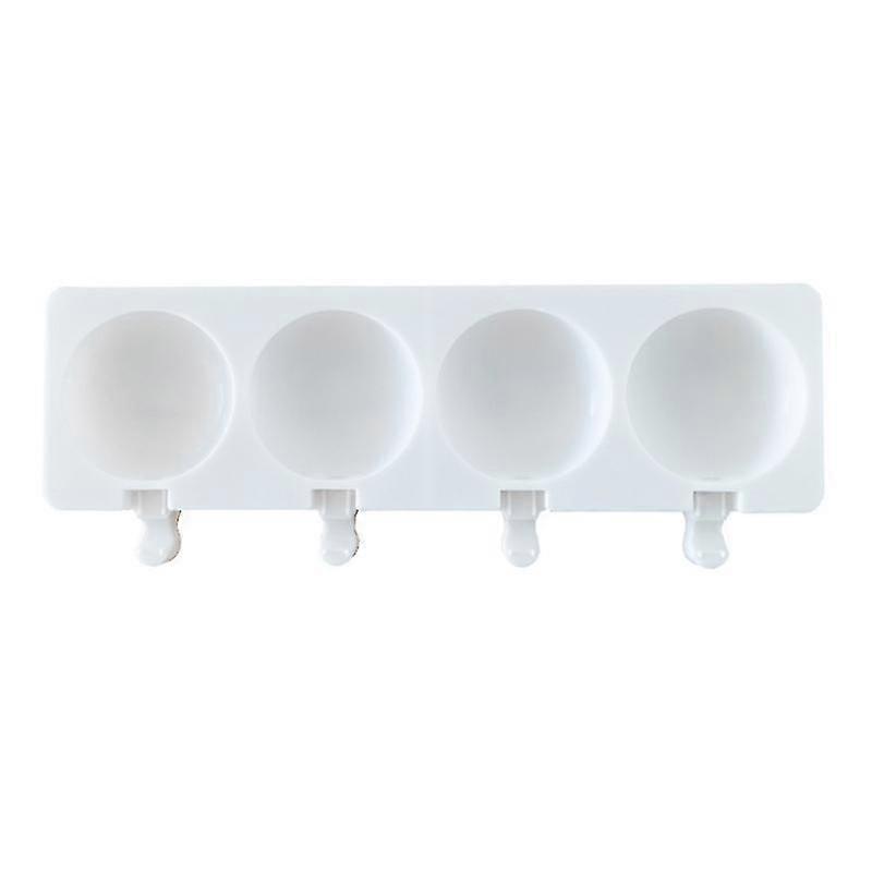 Popsicles Molds Set Silicone 4 Cavities Oval Cake Pop Molds Popsicles Molds