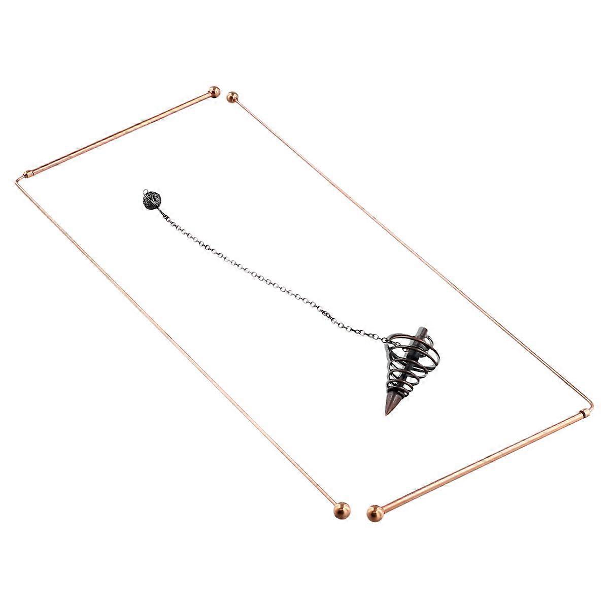 Copper Dowsing Rods - 99.9% Pure Copper 2PCS Divining Rods Energy Water Witching Detector with Pend