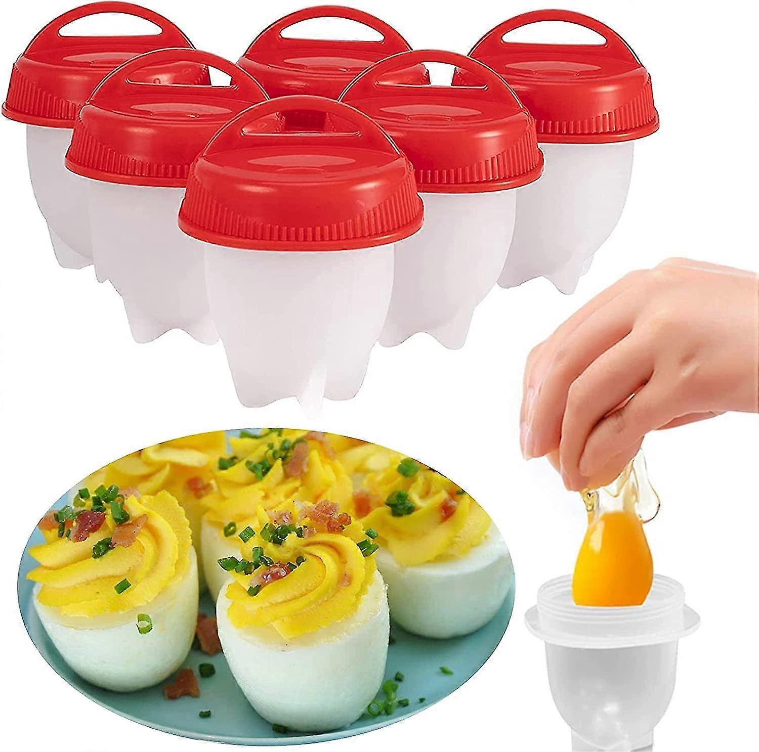 Hard Boiled Eggs Without The Shell, 6pcs/set Egg Poachers Cooker