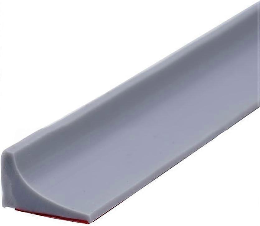 Barrière d’eau seuil de douche pour salle de bain, séparation en silicone (gris/200cm)