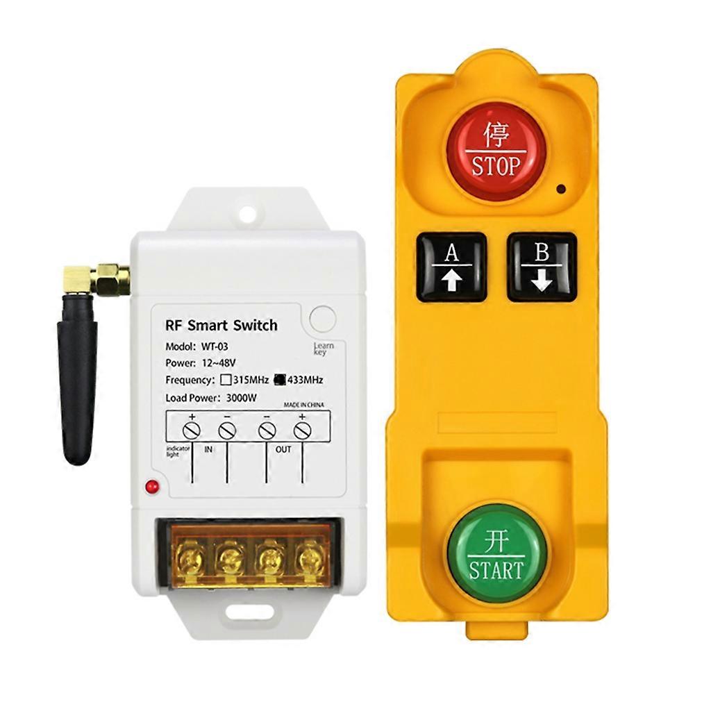 DC12V 48V 4CH RF Wireless Remote Control Switch Radio Receiver Long Distance