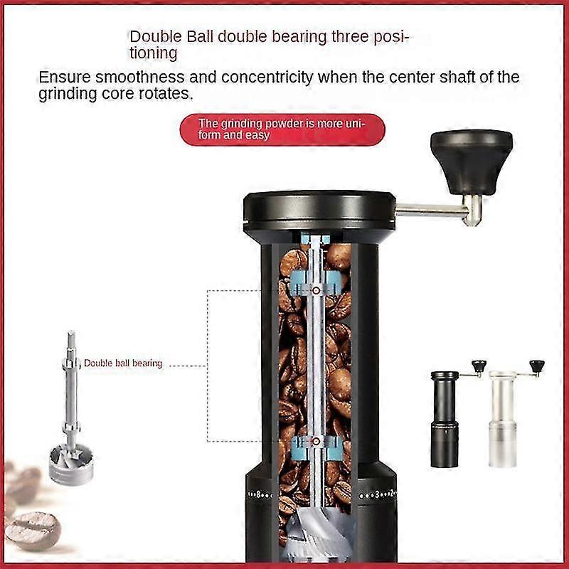 Hand-cranked Coffee Machine Burr Grinder Coffee Grinder Thickness Adjustable Grinder Portable Hand