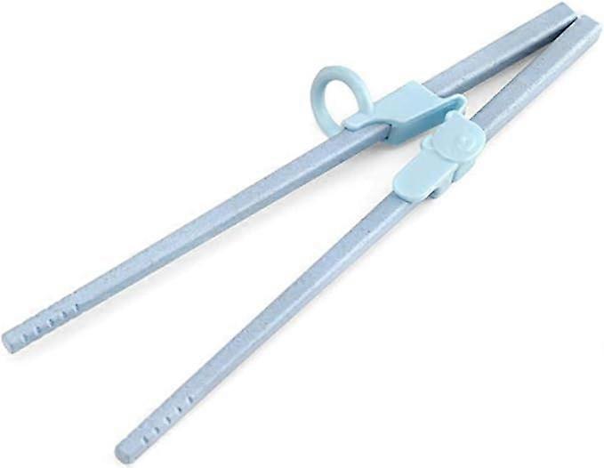 Outil d’entraînement amovible Aide Baguettes Aide à l’alimentation pour enfant Bébé Débutant Adulte (Bleu)