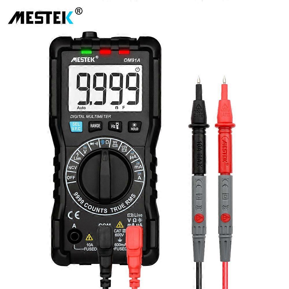 DM91/DM91A/DM91S Digital Multimeter 9999 Count AC/DC Ammeter Voltmeter Ohm Voltage Meter HFE NVC Capacitance Tester
