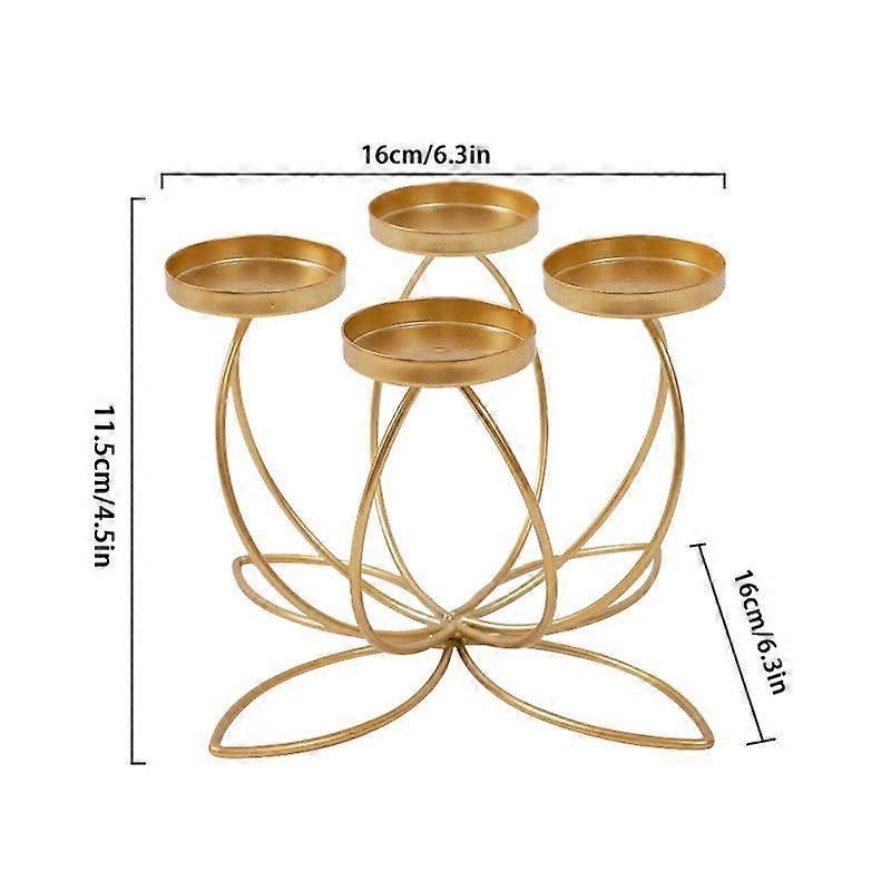 1PC Rust-Proof Iron Candlestick Holder Table Decoration Candle Holders Candlelight Dinner Props