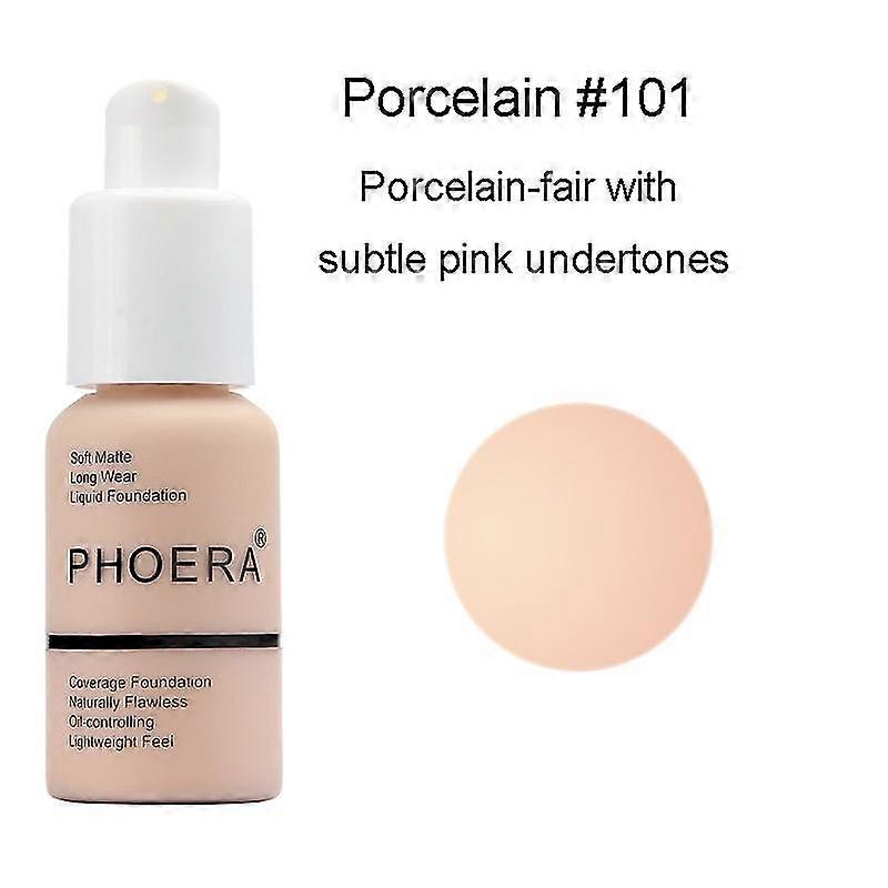 30ml Phoera Foundation Make-up Base Cream Mineral Touch Whitening Concealer