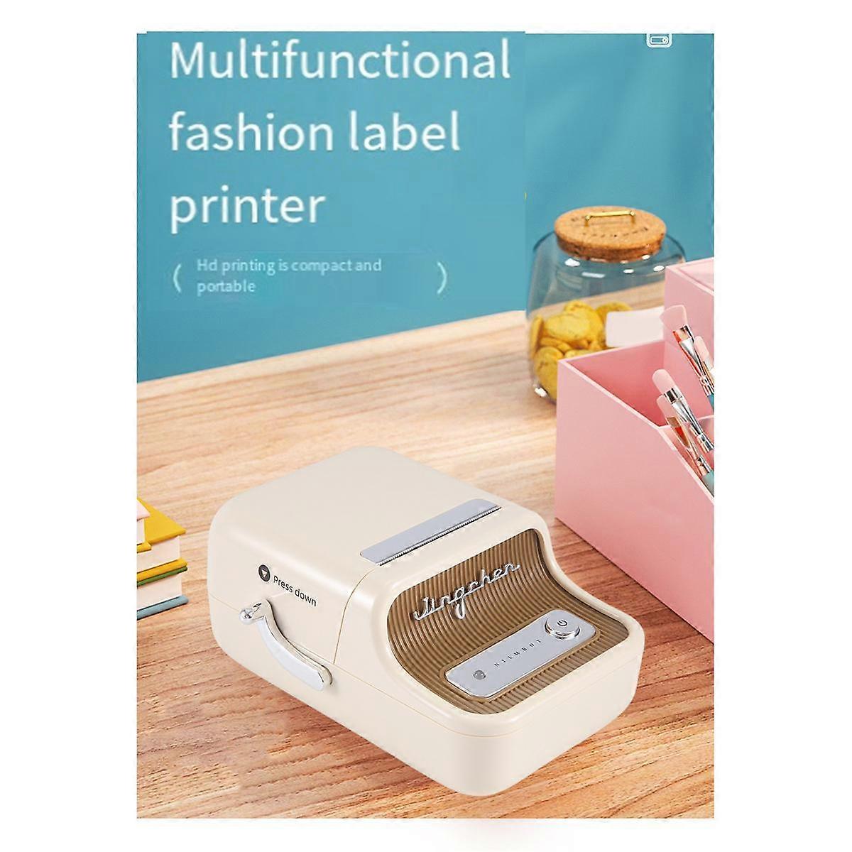 B21 Thermal Printer Bluetooth Barcode Label Maker for Office Commercial Pocket Bluetooth Printer w