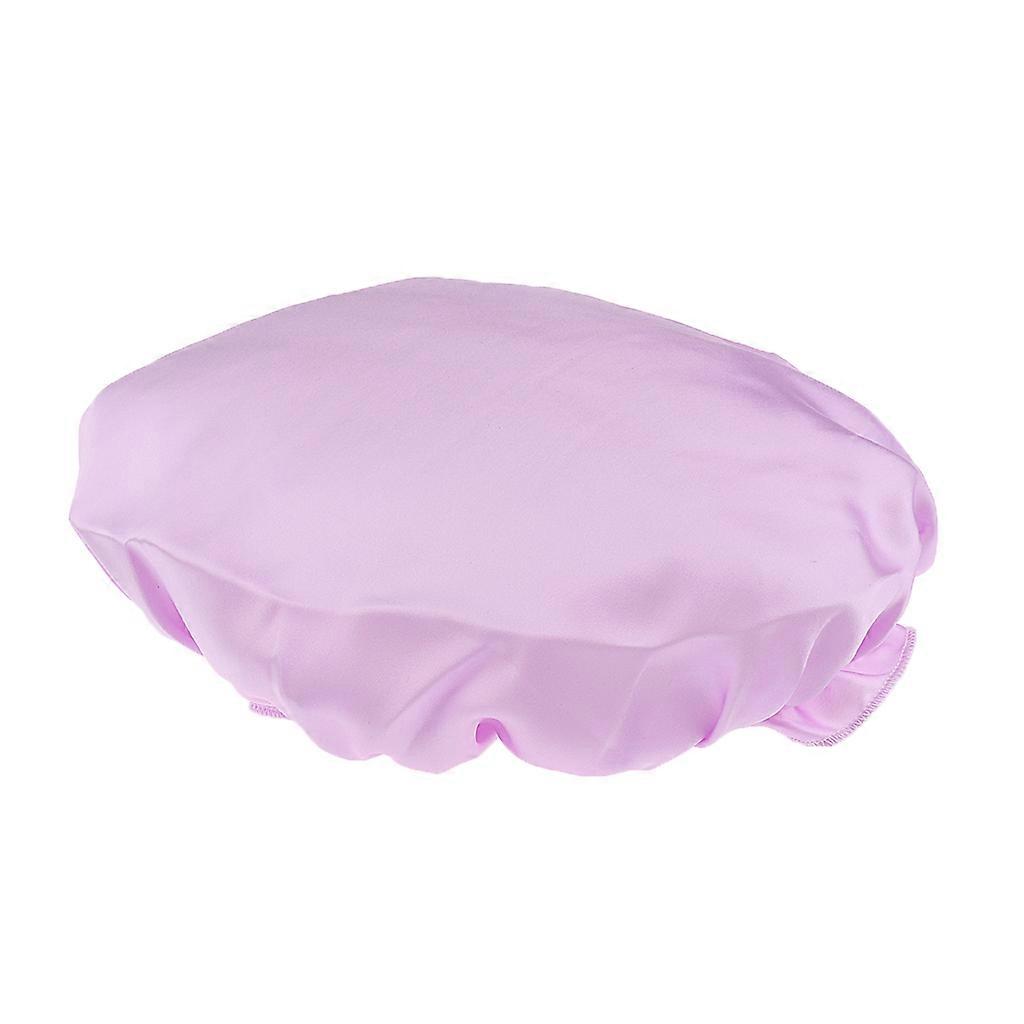 Pure Silk Night Sleep Cap Sleeping Cap Hat Purple