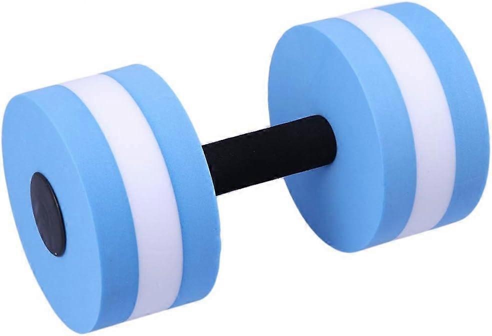 Water Dumbbell Floating Dumbbell Aerobics Dumbbells Aqua Fitness Foam Suspension Dumbbell- 1Pair (Blue)