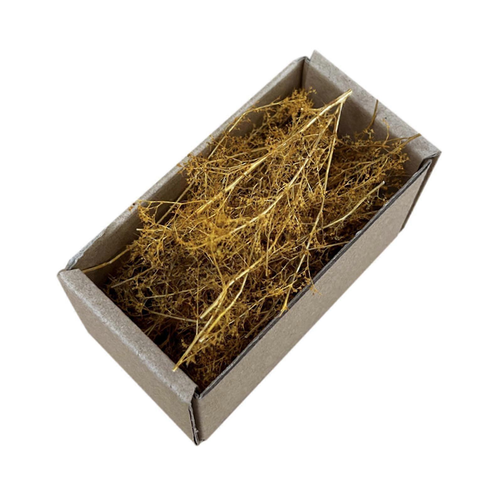 Realistic Miniature Grass Scenery DIY Model for Railways Fairy Garden Trains Autumn Yellow