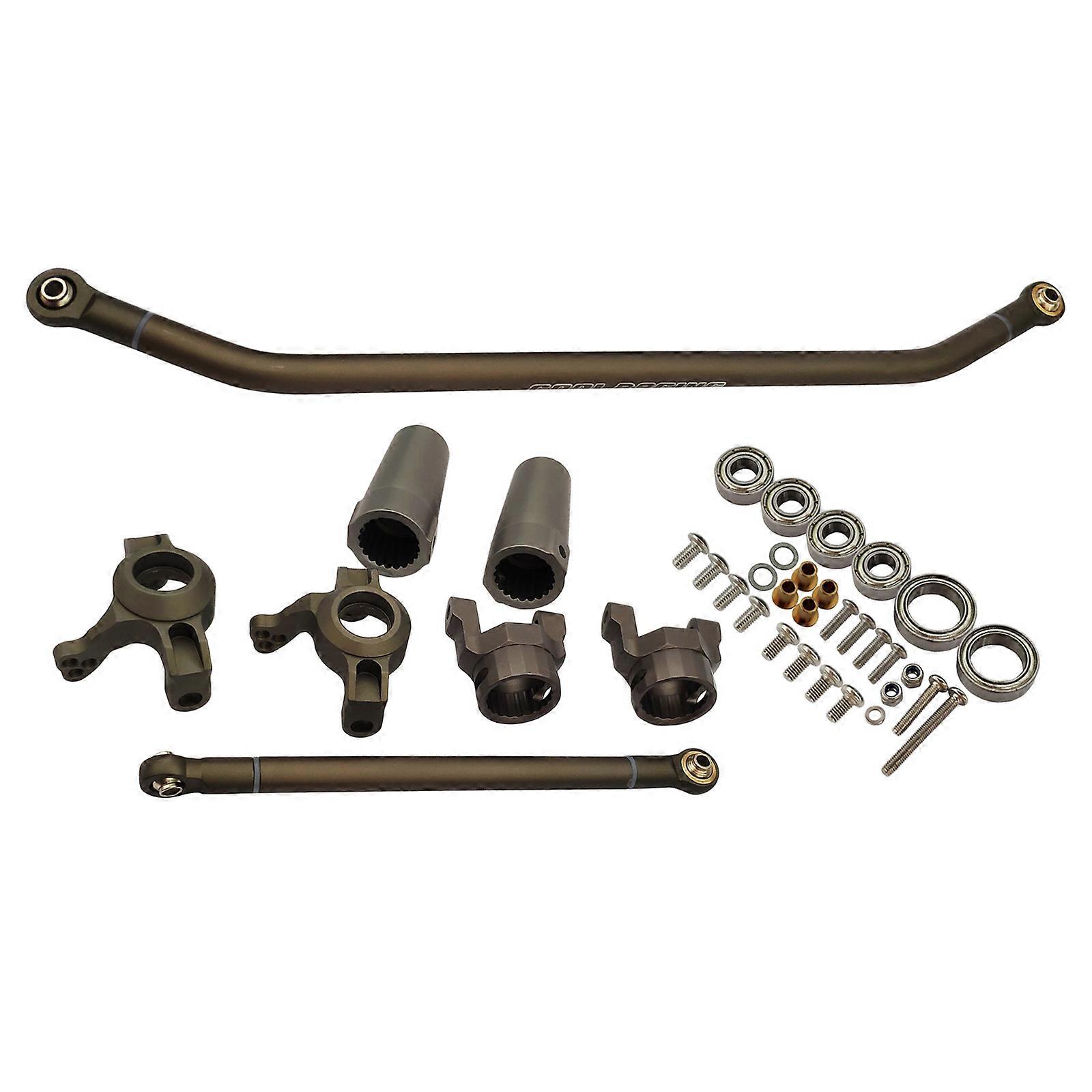Aluminium Achsschenkel C Nabenträger Lenkgestänge Link mit Lagern für AXIAL WRAITH RC Rock Crawler Teile - Rot