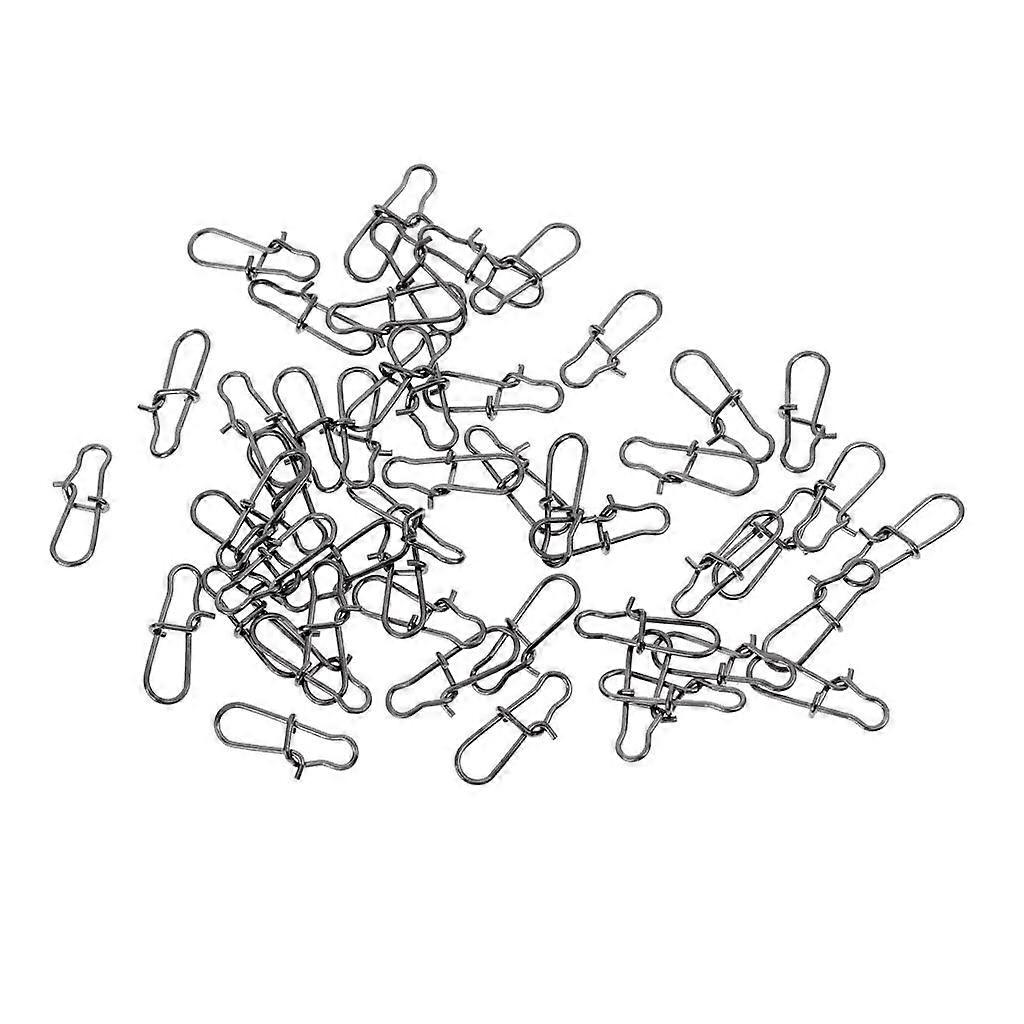 7x 50件钓鱼连接器钓鱼装备旋转扣钓鱼配件