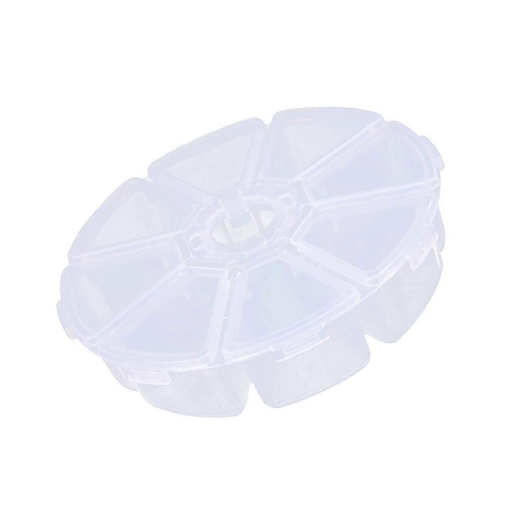 8 Value Round Transparent Electronic Components Storage Assortment Box Tool Boxes