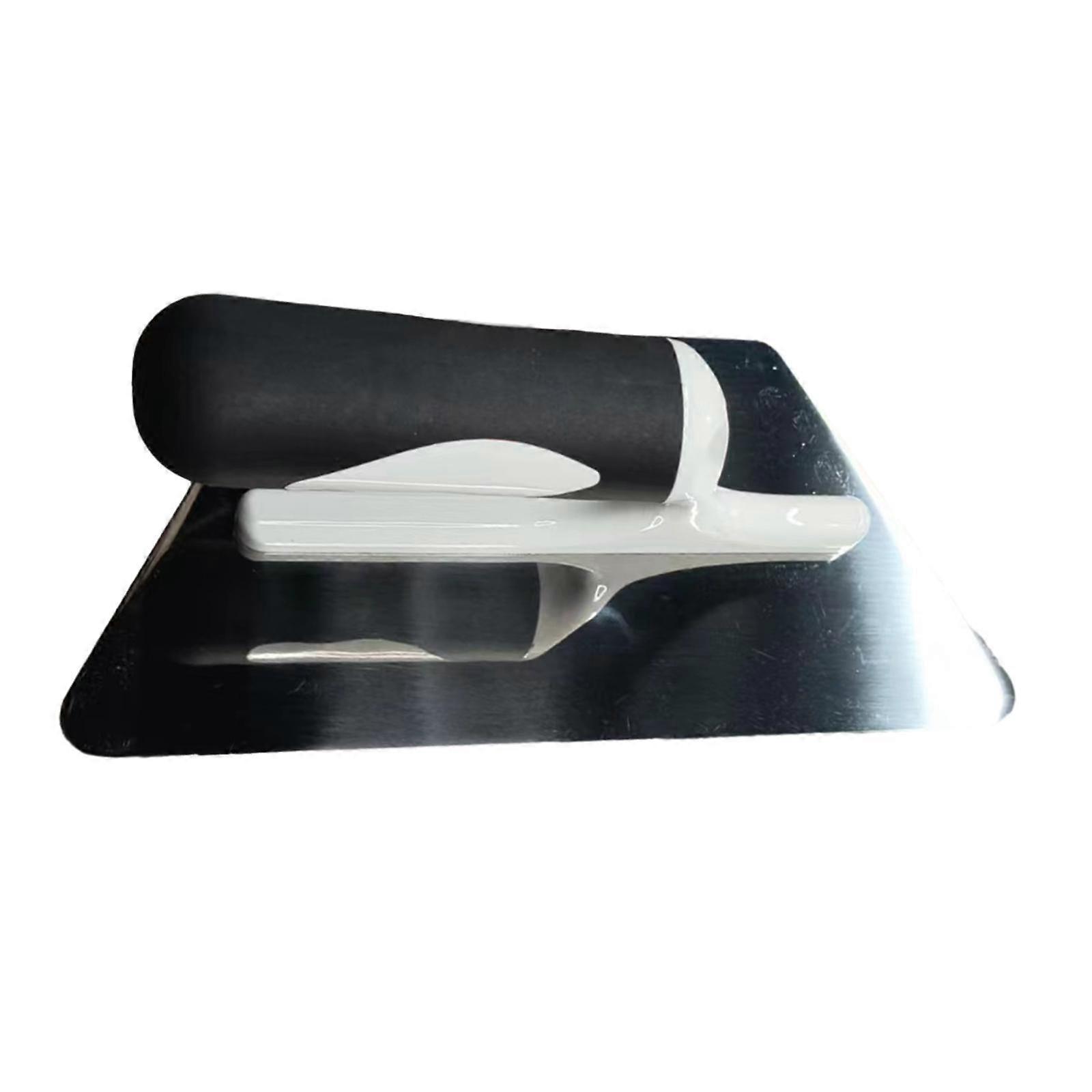 Drywall Trowel Stainless Steel Plastering Trowel Ergonomic Handle Concrete Tool for Plastering, Scraping, Bricklayer, Painter