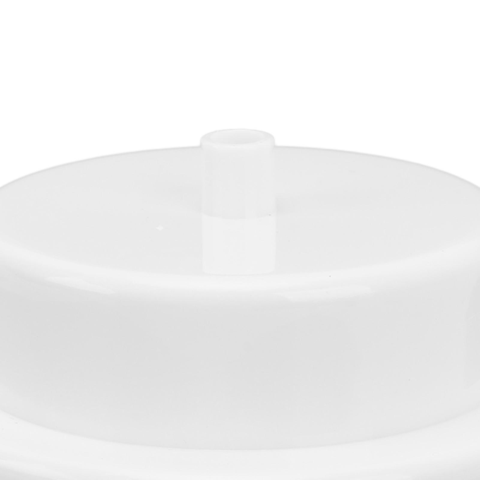 Cup Drink Holder with Drain Hole Easy to Clean Smooth Surface Recessed Drink Holder for RV Yacht Truck White