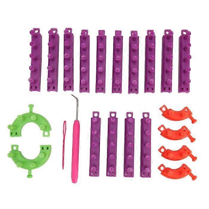 Lightweight and Portable Plastic Knitting Loom Kit