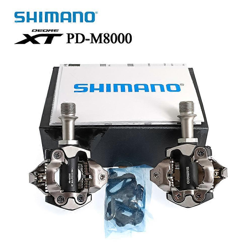 Shimano DEORE XT PD- M8000 M8020 M8100 Pedal MTB Bicycle Cycling Pedal With SM-SH51 Cleat Mountain Bike Self-locking Pedal Parts