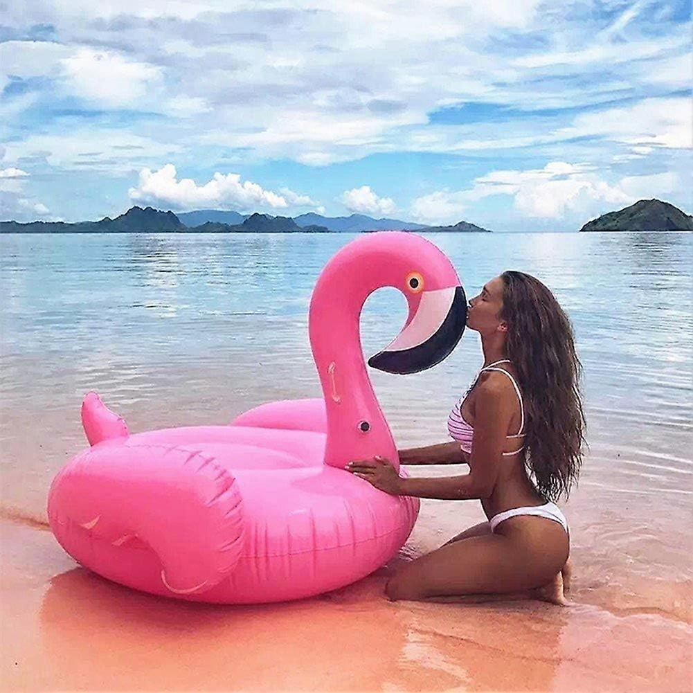 Flamingo-bøye, oppblåsbar flamingo-bøye for voksne