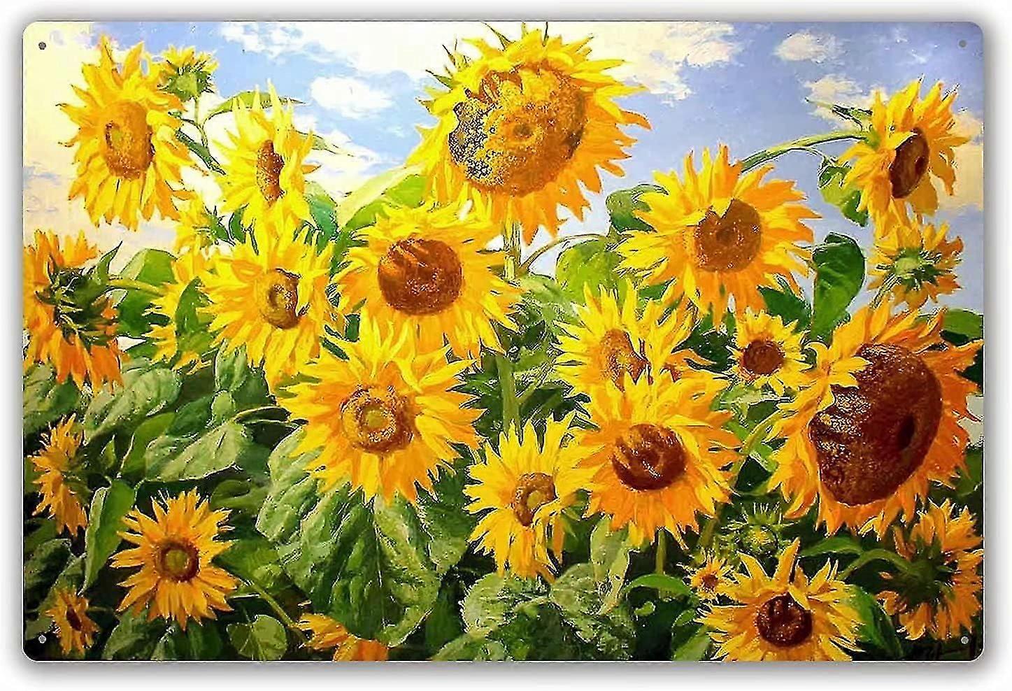 Placa de Metal de Lata de Modo Girassol, Poster Retrô, Vintage 8x12 Polegadas OU 12x16 Polegadas Modo 1441