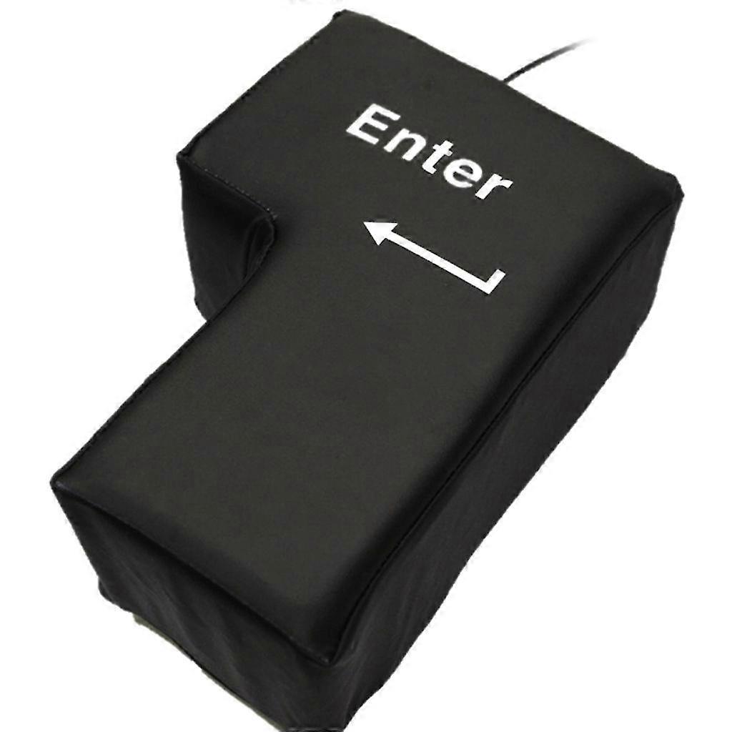 Huge Enter Key Big Usb Keyboard Button Pillow Desktop Stress Reliever Cushion