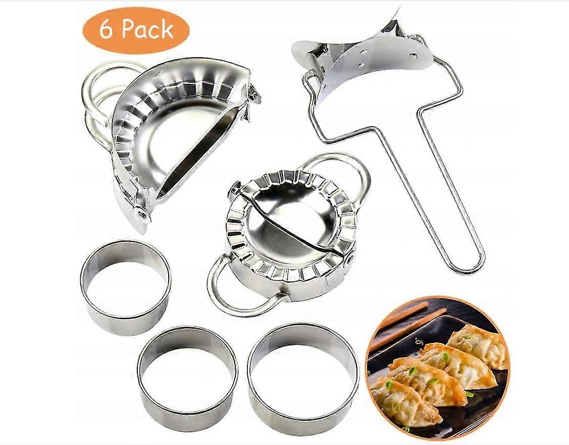 Kitchen Household Stainless Steel Dumpling Mould 3-piece Set