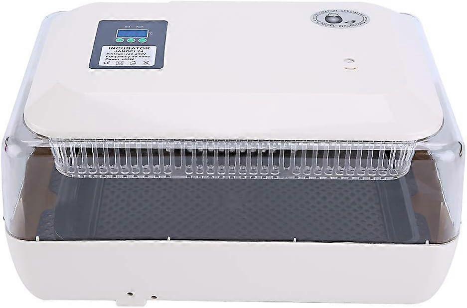 24 Eggs Incubator Turning Hatching Hatcher Temperature Control Digital Clear or Duck Bird Pigeon Egg