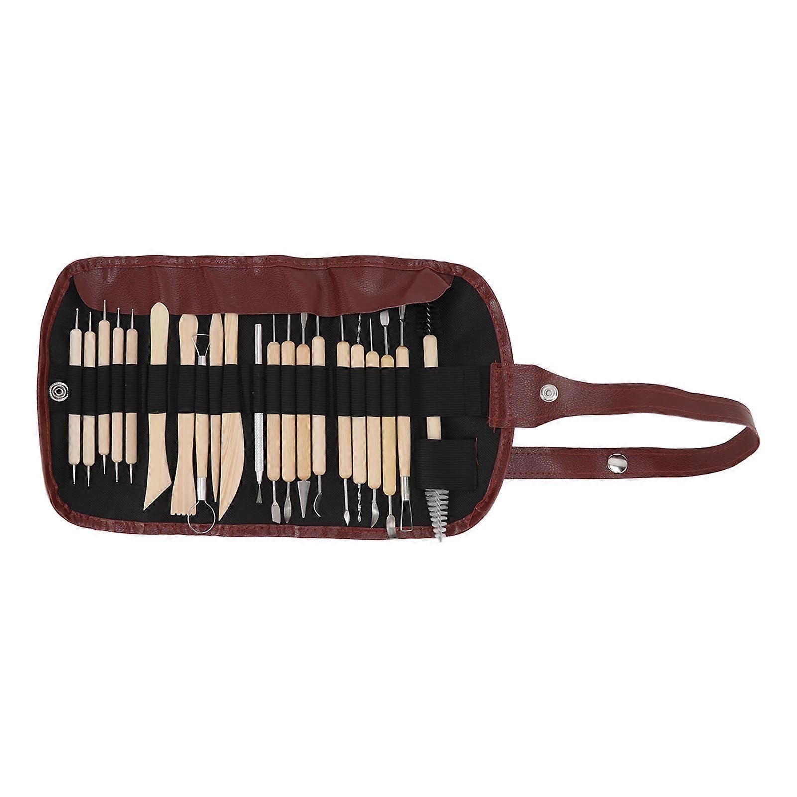21pcs Polymer Clay Tools Polymer Clay Sculpting Tools with Storage Bag for Beginners Professionals
