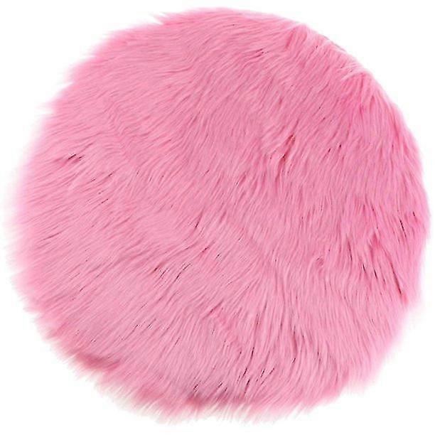 Μαλακό μαξιλάρι καθίσματος, μαξιλάρι με επένδυση, στρογγυλό χαλί Shaggy, μαξιλάρι Ho