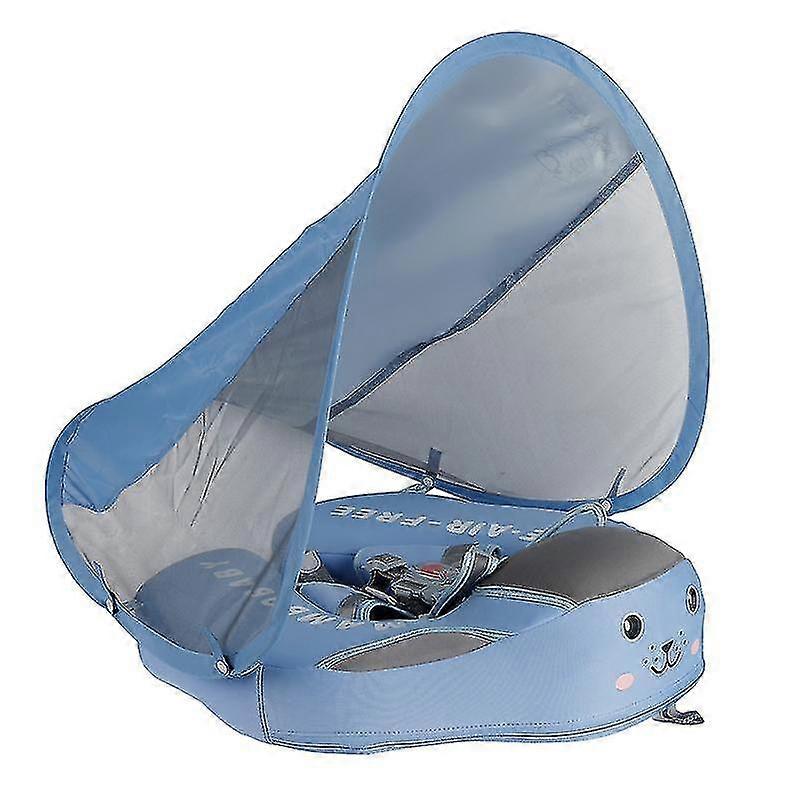 Solid Non Inflatable Baby And Toddler Swimming Ring Waterproof Airtight With Sunshade Use For Home