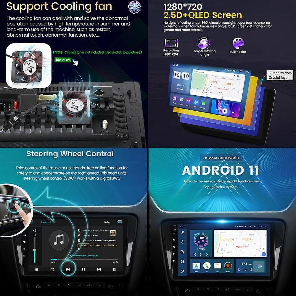 Android 13 Autoradio Für Fiat Doblo/Yeni Kasa 2015 – Mit Carplay, Android Auto & 9 Zoll Touchscreen