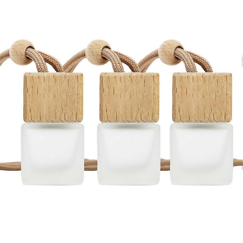 3 Pack Air Freshner Car Hanging Perfume Empty Bottle Refillable Fragrance Diffuser Empty Glass Bottle
