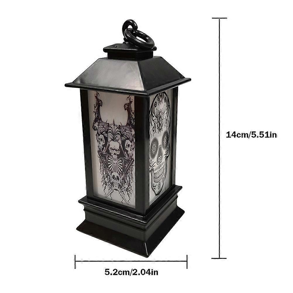 Halloween LED Lantern Mini Skeleton Pumpkin Bat Decoration Party Lights