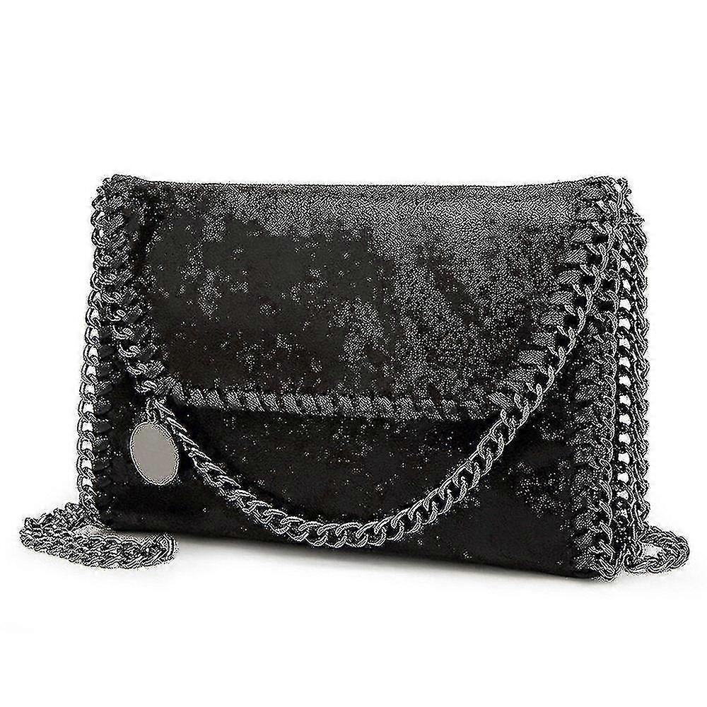 Black Simple Casual Women'S Pu Leather Shoulder Bag