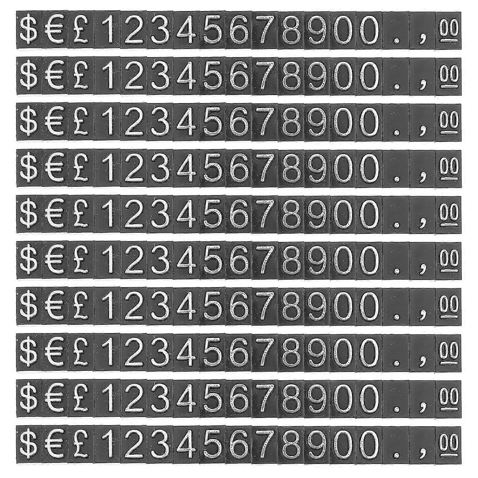 10pcs Price Label Display Sign Number Display Price Tags Shop Price Display Tags
