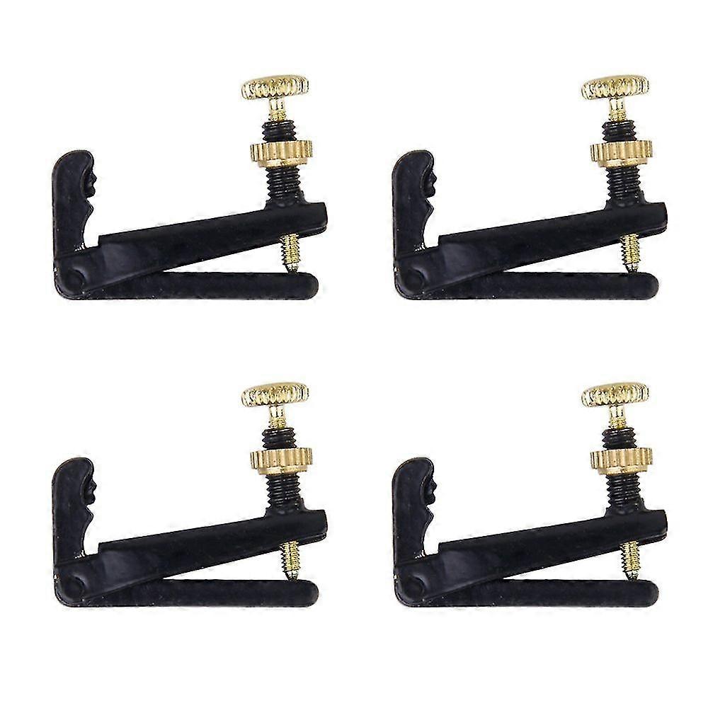 4 Piece 3 4-4 4 Violin Fine Tuner String Plate
