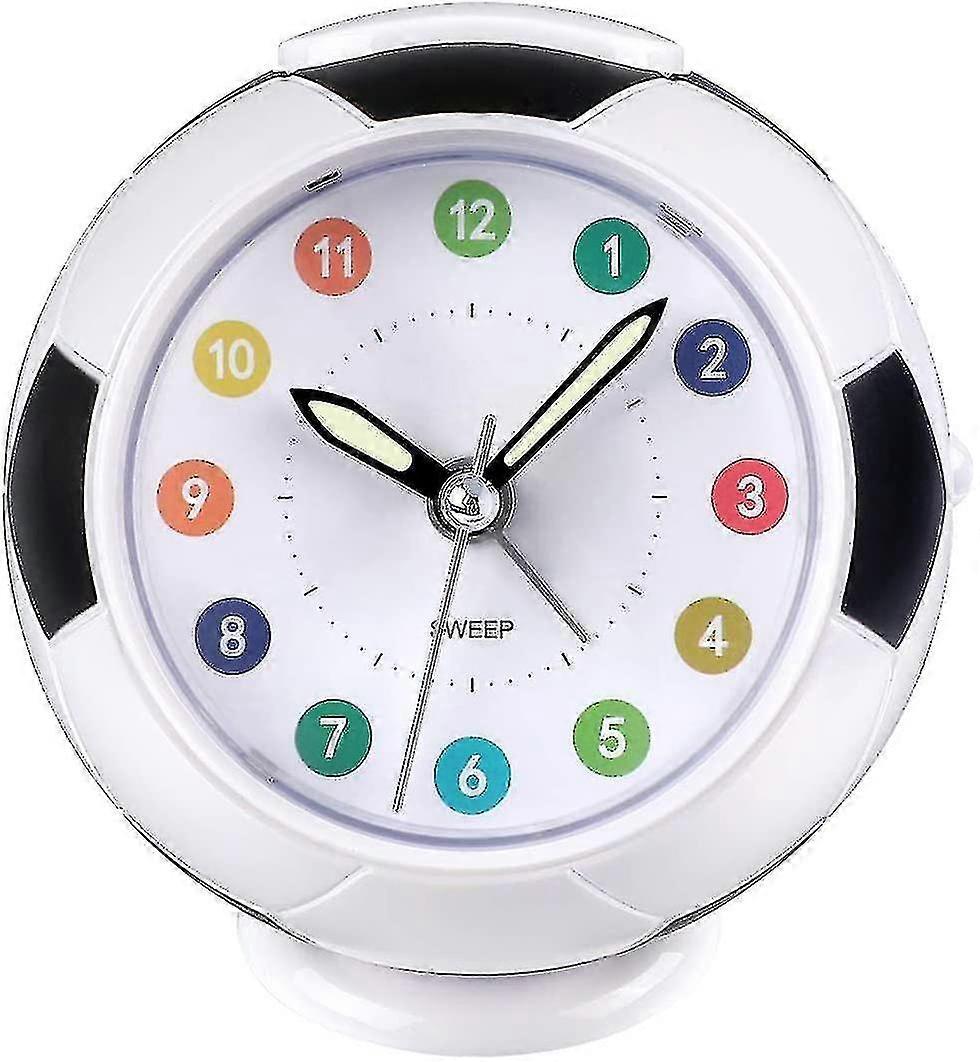 2023 Children&#39;s Alarm Clock Analog Boy Girl Alarm Clock Battery Operated Alarm Footbal